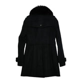 バーバリー ロンドン コート サイズ:34 ブラック ウール カシミヤ フォックスファー レディース BURBERRY 【中古】